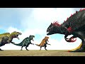 Ark Survival - APEX INDOMINUS REX vs 3 SAVAGE ACROS [Ep.648]