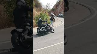 Guess the bike 🧐 #funny #bikeride #cornering #crash #lean