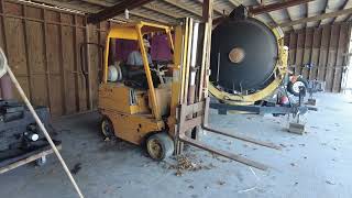 HENDERSON AUCTIONS WILL BE SELLING THIS CLARK 4,000LB FORKLIFT ON FEB 16.