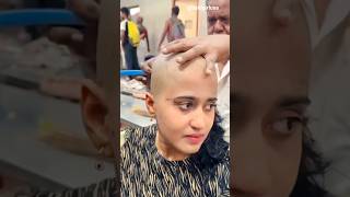Full headshave video #baldbeautiful #baldbeauty #tonsure #headshave #indianwomenheadshave #bald