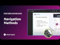 Feature Showcase #4 - Navigation Methods