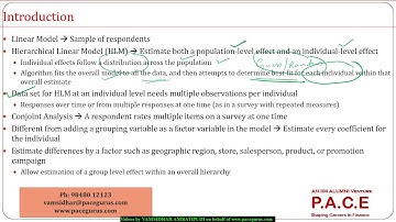 Hierarchical Linear Modelling