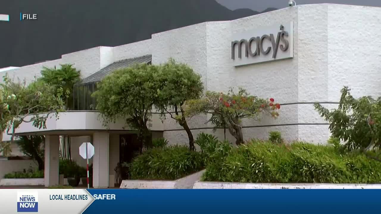 Macy's is closing its Kaneohe location at Windward Mall this Spring