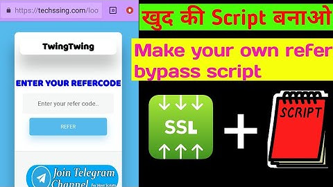 How to make a refer bypass script । Make script without PHP file । Refer script kaise banaye । Spyte