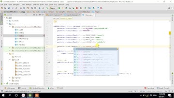الدرس 24 : سلسلة تعلم | برمجة الاندرويد | انشاء قاعدة بيانات | create data base and table | Sqlite
