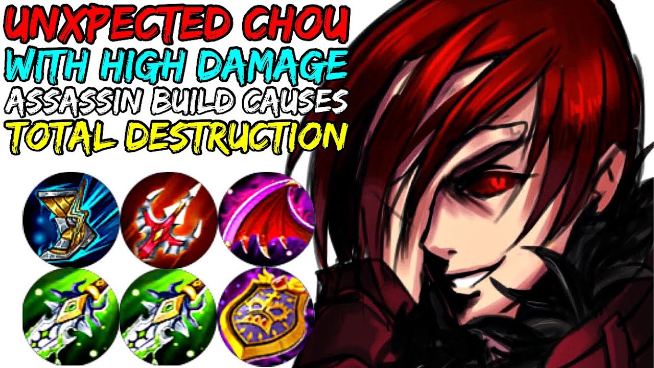 HOW TO PLAY LIKE UNXPECTED CHOU WITH HIGH DAMAGE ASSASSIN BUILD!! | MOBILE LEGENDS