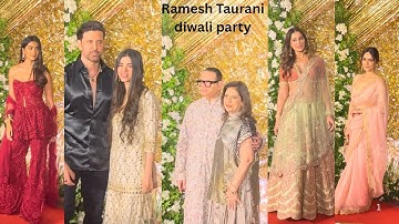Ramesh Taurani Diwali party 2025 #HrithikRoshan NargisFakhri￼ Pooja Saba ￼