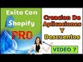 Como Crear Descuentos En Shopify y Aplicaciones Apps Secretas - Video 7