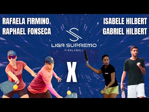 Rafaela Firmino and Raphael Fonseca vs. Isabele Hilbert and Gabriel Hilbert - Pickleball