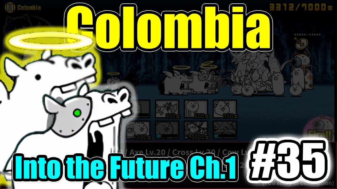 The Battle Cats – Colombia｜Into the Future Ch.1 #35｜F2P – Basic + Special Cats
