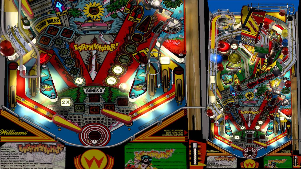 Earthshaker Visual Pinball, video bipbip72 YouTube