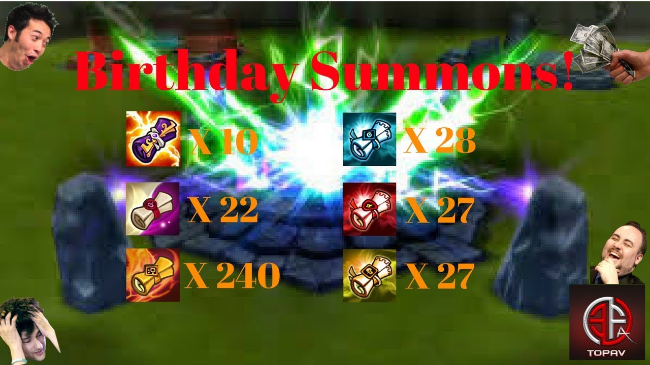 Over 350 SUMMONS GONE WRONG! Birthday Summons in Summoners War