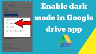 Enable dark mode in Google drive app screenshot 5