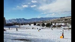 Cottonwood Creek Park Sledding in Colorado Springs