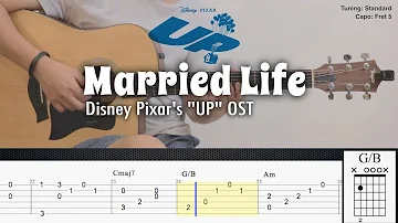 Married Life - Disney Pixar's "UP" OST | Fingerstyle Guitar | TAB + Chords