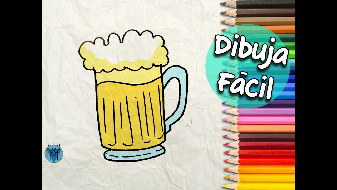 How to Draw a Mug of Beer Easy - YouTube