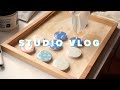 Studio Vlog 02 - Pop socket painting, unboxing, product photos!