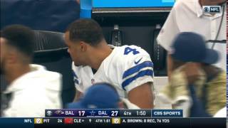 Dak Prescott Makes Sure to Pick Up His Trash | Ravens vs. Cowboys | NFL