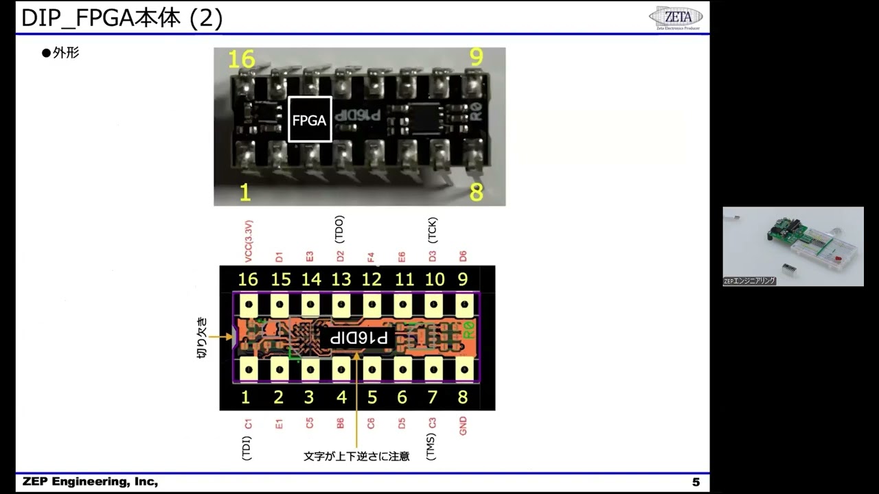 VOD/Full KIT/data］16ピンDIP FPGAスタータキット – ZEPエンジニアリング