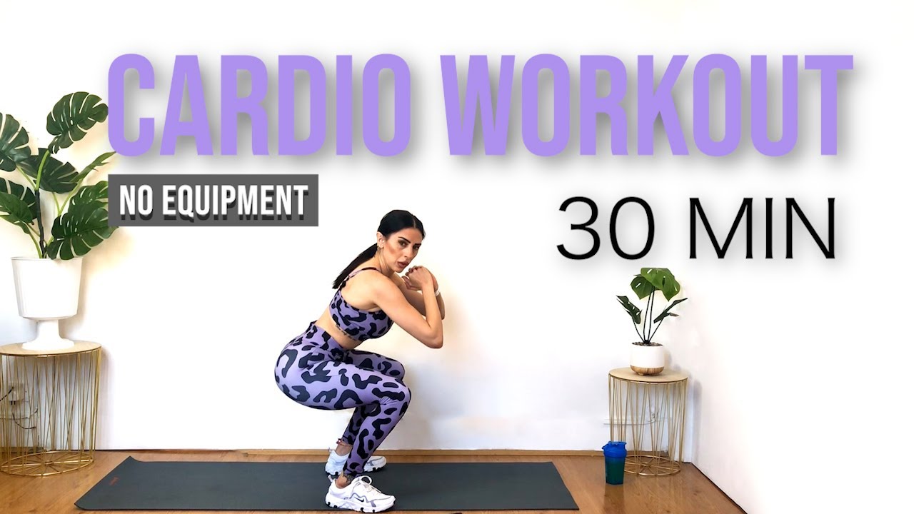 30 Minute Cardio Workout With Cool Down Stretching No Equipment At