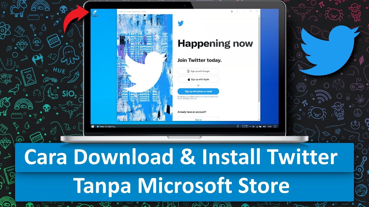 Cara Download & Install Aplikasi Twitter Tanpa MIcrosoft Store YouTube