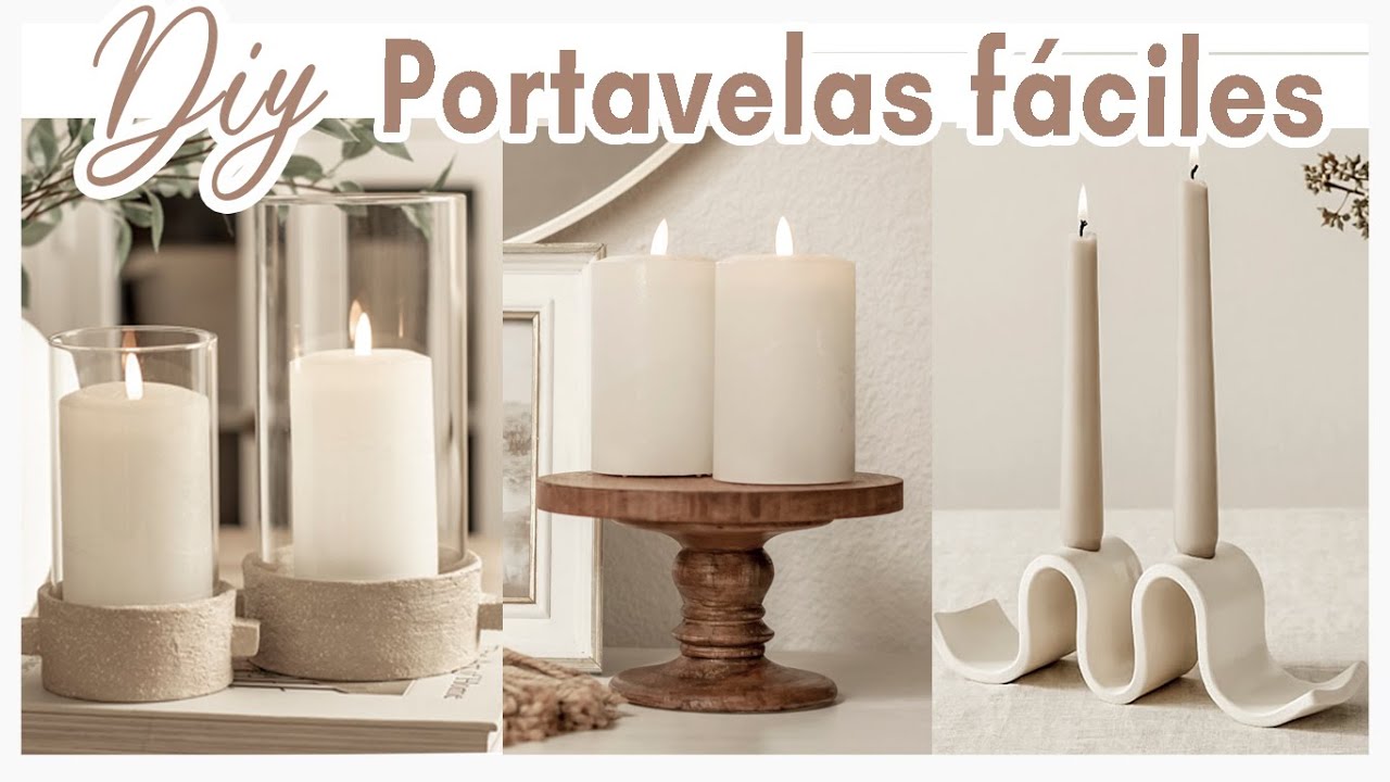 😱 ¡DIY PORTAVELAS POTTERY BARN que TIENES QUE HACER! ✅ Se Ven Carísimos Pero Me Costaron Casi Nada
