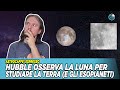 Hubble osserva la Luna per studiare la Terra (e gli esopianeti)