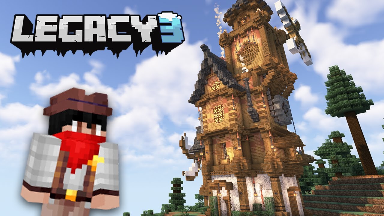 Starting the BEST Steampunk Town in Minecraft | Legacy SMP