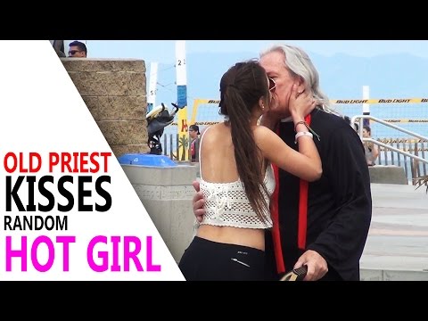 Priest Kisses Random Young Hot Girl!