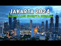 Bukan lagi ibukota indonesia suasana jakarta sore hari 2024 dari udara dengan drone