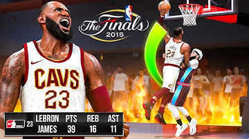 I RECREATED LeBron James 2015 NBA FINALS LEGACY GAME in THE REC on NBA 2K26