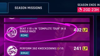 Asphalt 9 - Beat 118s in Complete Tour - Mission - TouchDrive - Use Event Race