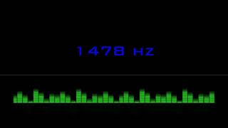 ⒽⓏ| 1478 hz Pure Tone Frequency| NO Music , For Meditation, Testing. Black Screen