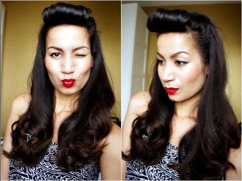 Easy Pin Up Hair Youtube