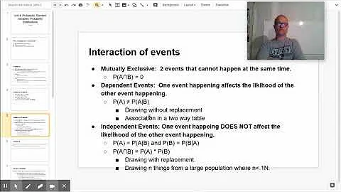 AP STATS UNIT 4 REVIEW PART 1