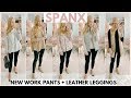 NEW SPANX PERFECT BLACK PANT and SPANX LEATHER LEGGING OUTFIT IDEAS | Amanda John| Amanda John