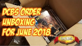 DCBS June 2018 comic order Unboxing video