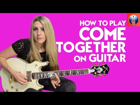 How to Play Come Together On Guitar - Beatles Come Together Guitar Lesson Intro and Solo Parts