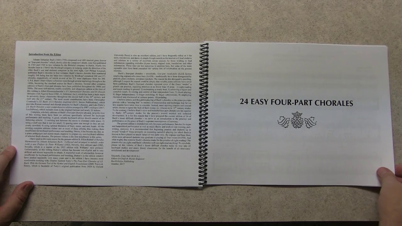 J.S. BACH: 24 Easy Four-Part Chorales (2017) - YouTube