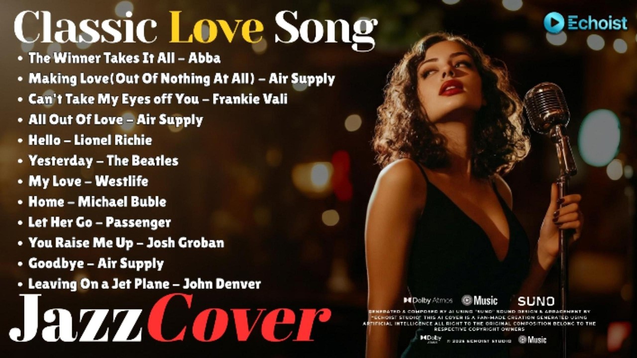 Timeless Love Songs | Can't Take My Eyes Off You, Hello, Yesterday (Jazz Covers) by Echoist