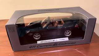 Maisto Porsche 911 Carrera 4S Cabriolet Dealer Edition Unboxing (Scale 1/18)