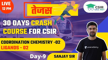 [Ligands - 02] Coordination Chemistry - 02 for CSIR UGC NET 2021 by Sanjay Kumar