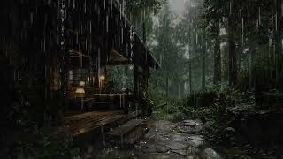 Relaxing Rain at a Forest Resort 🌧️ Sleep Deeply &amp; Unwind
