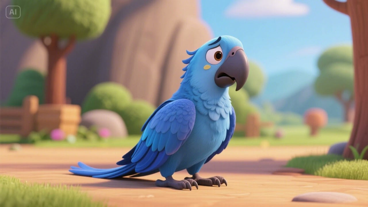 One Blue Macaw Feeling Sad | Nursery Rhymes & Kids Songs