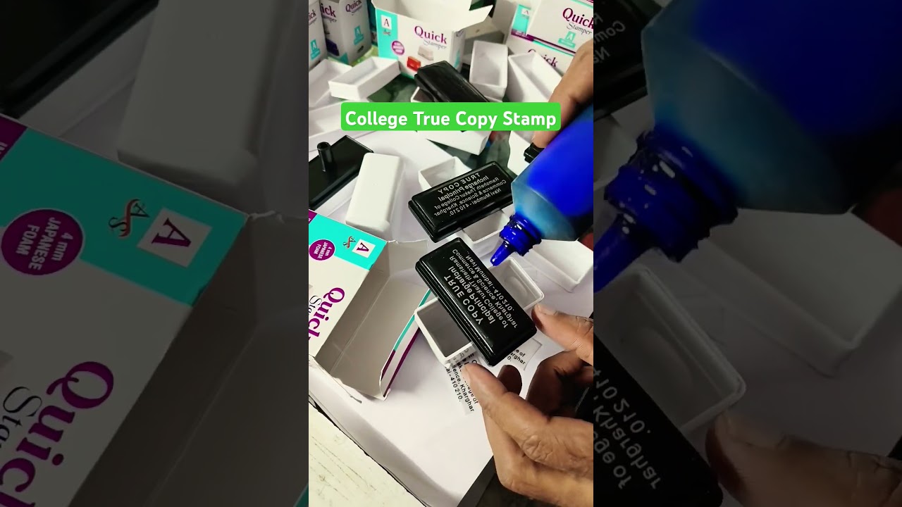 College True Copy Stamp Making 