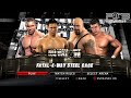 WWE SVR 2010 PS3 The Miz VS Big Show VS Randy Orton VS Ted DiBiase Fatal 4 Way Steel Cage
