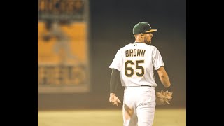 A’s defense makes another great play! Brown makes an amazing diving catch to get the out!