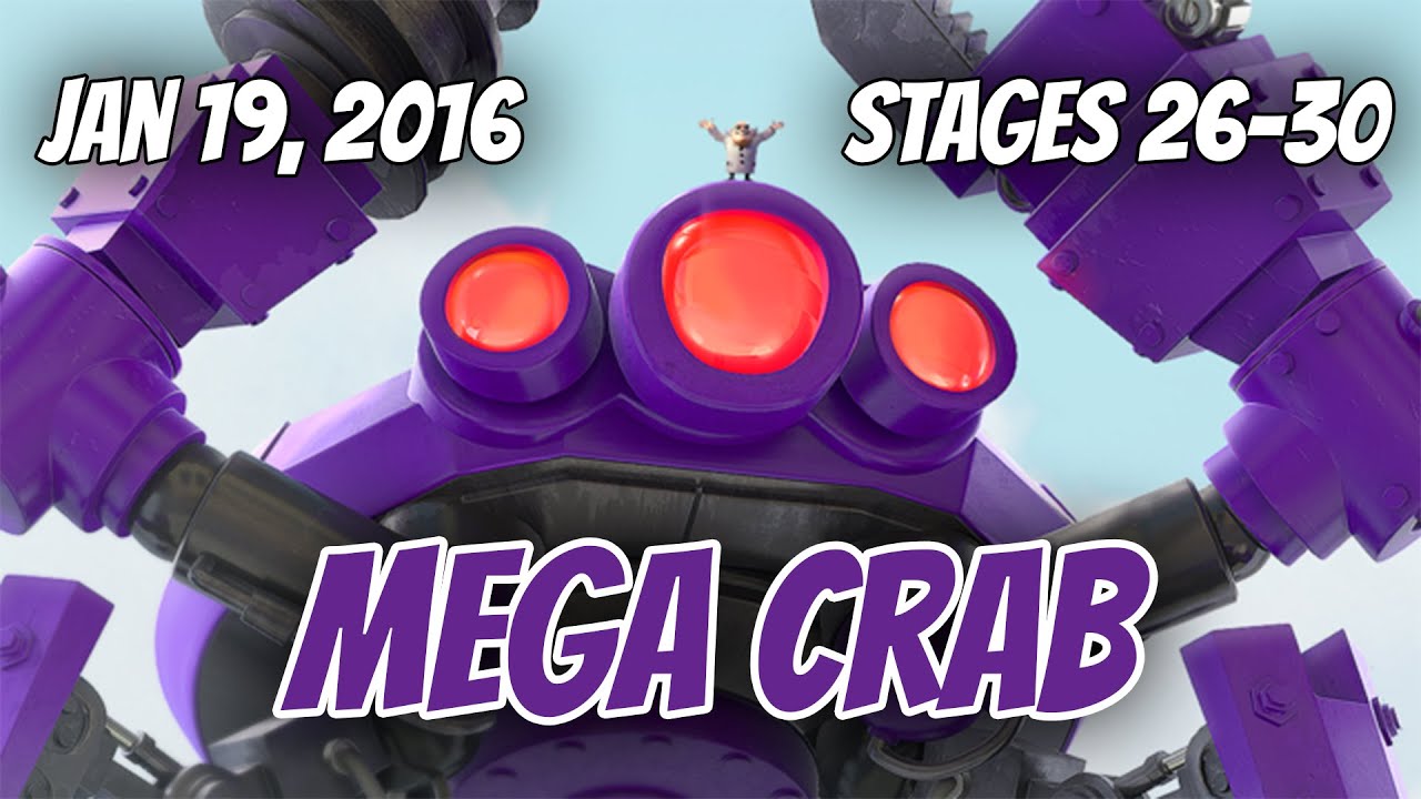 Jan. 19, 2016 Mega Crab Rises! Stages 26-30 with HZ - Boom Beach