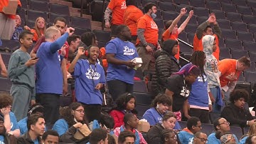 Hundreds of students gather at Target Center for first "Live Unified" event