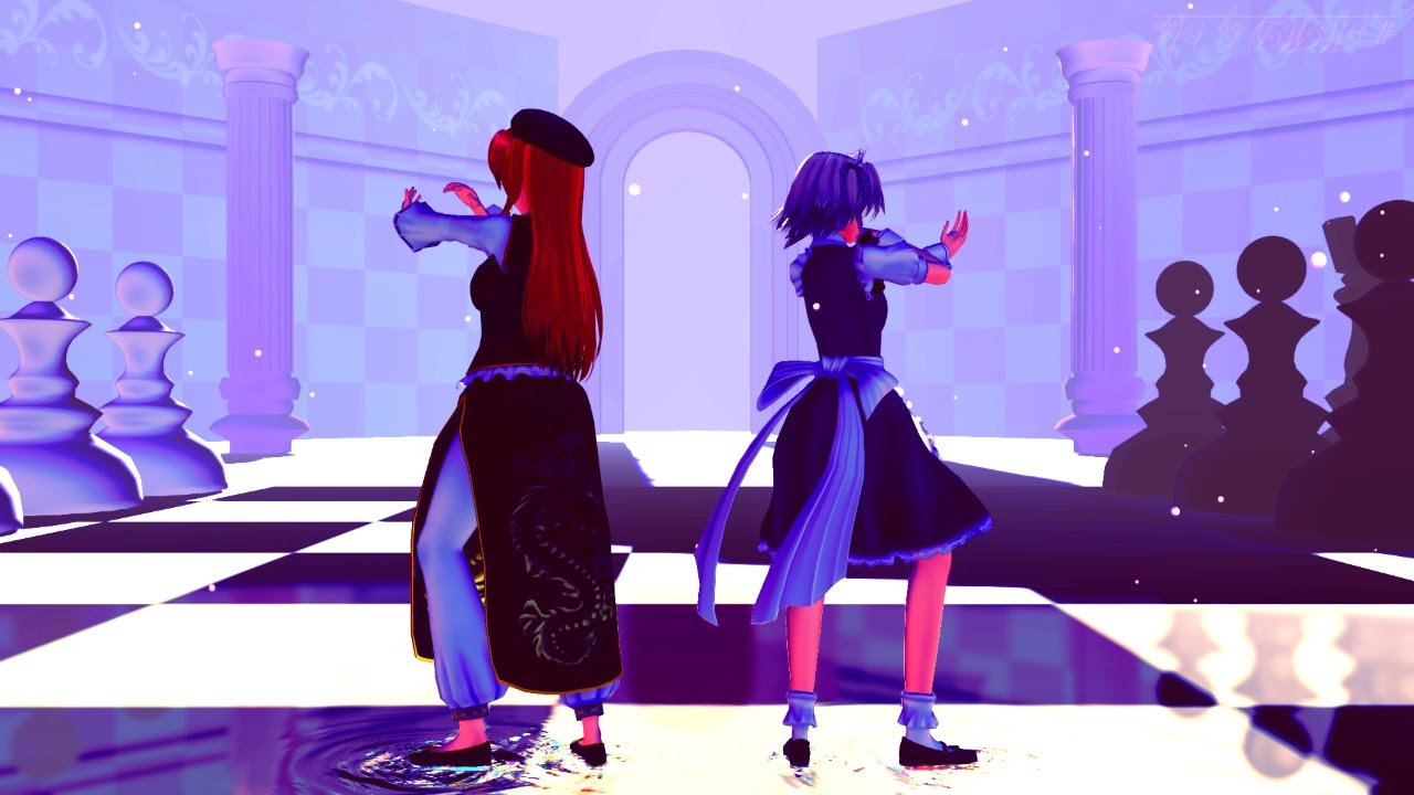 【東方MMD】美鈴と咲夜でブリキノダンス